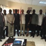 General secretary Jyrki Raina and leaders of IndustriALL affiliates in Ghana met with labour minister Haruna Iddrisu.