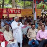 Indian unions take part in the 10 March All India protest action