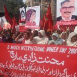 Home-based women workers rally in Multan, Pakistan on IWD
