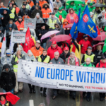 15 000 métallurgistes ont manifesté à Bruxelles en novembre 2016 pour exiger la mise en place de mesures visant à protéger l’industrie sidérurgique
