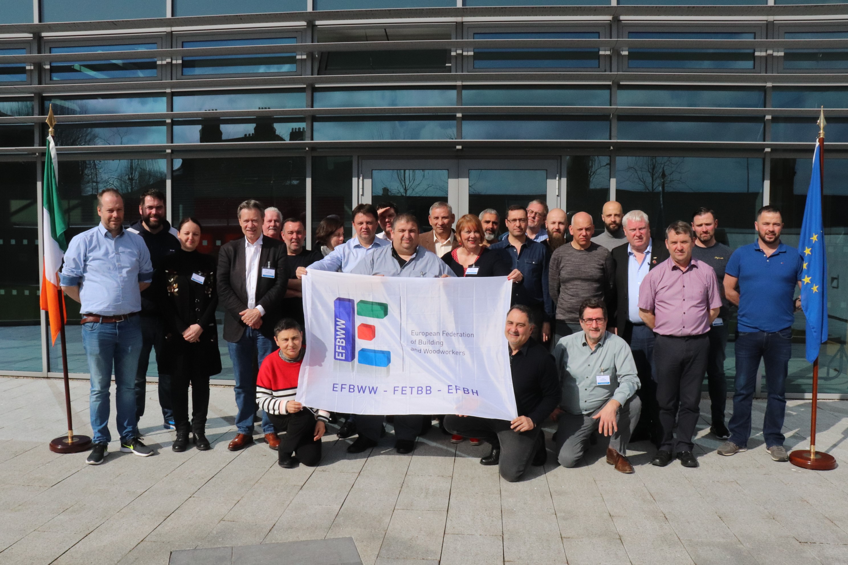 CRH union delegates at the meeting in Dublin. Ireland