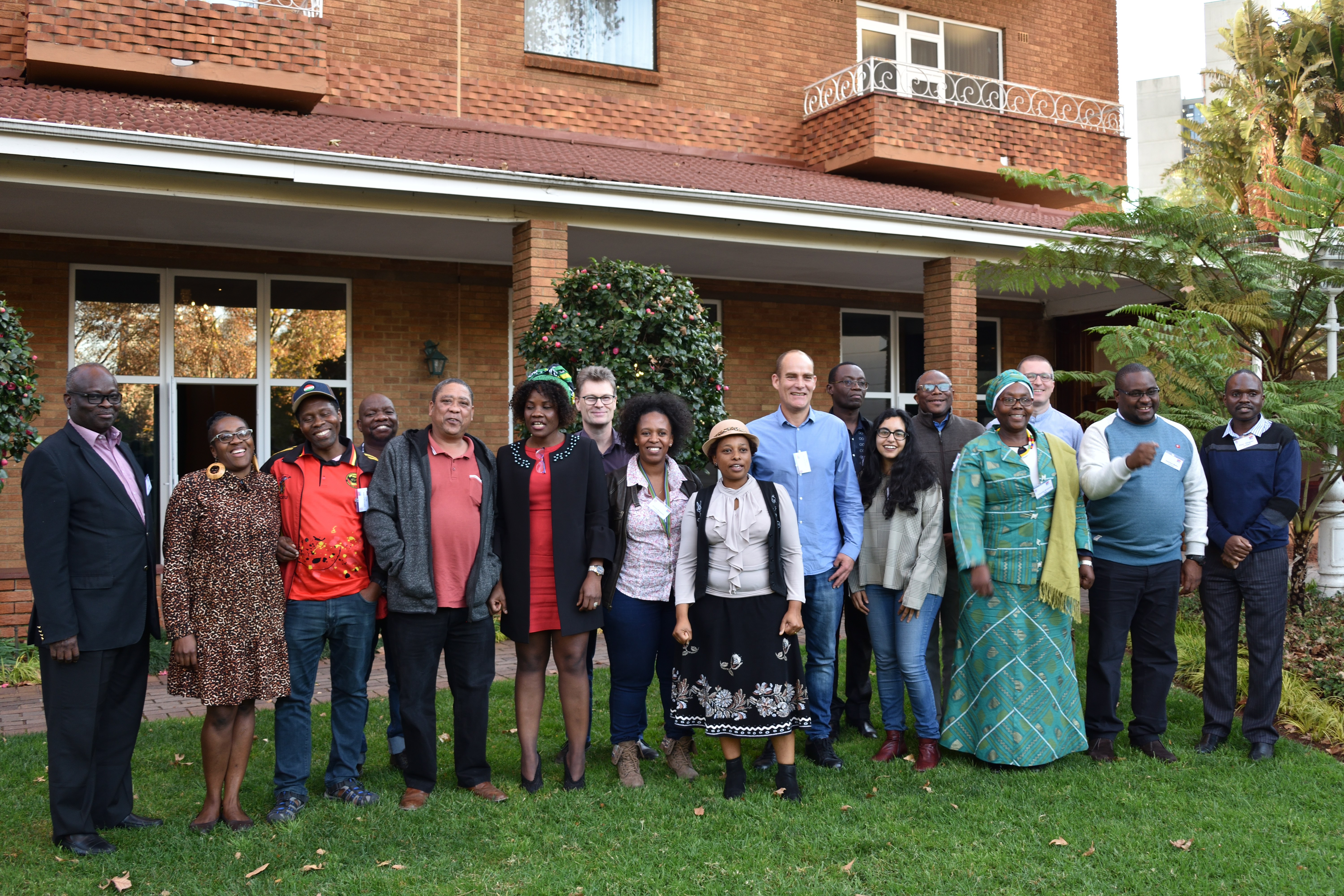 Participants at the annual global unions’ forum, 13-15 May meeting in Johannesburg, South Africa.