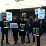 Washington DC demo outside the Mexican Embassy, 21 February