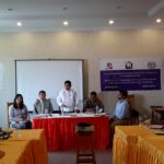 Htin Aung, Deputy Minister of Labour, Employment and Social Security addresses the trade unionists at the start of the two-day workshop. 